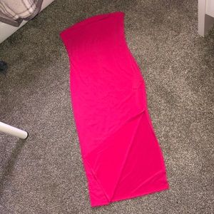 Hot Pink Tube Dress